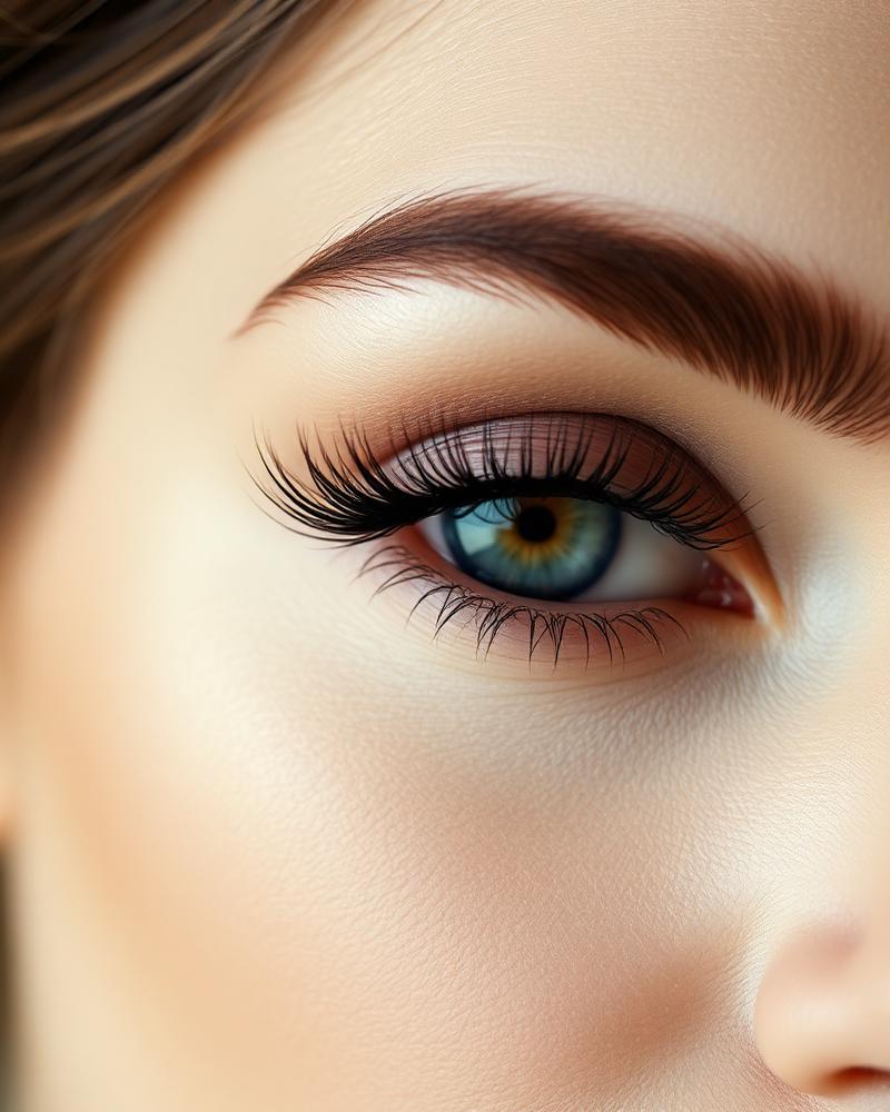 Before and after permanent makeup result